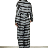 813 Ottotredici Damen Overall mit Print aus Seide mehrfarbig