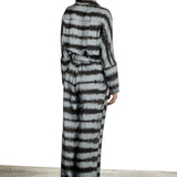 813 Ottotredici Damen Overall mit Print aus Seide mehrfarbig
