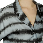 813 Ottotredici Damen Overall mit Print aus Seide mehrfarbig