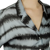 813 Ottotredici Damen Overall mit Print aus Seide mehrfarbig