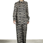 813 Ottotredici Damen Hosenrock mit Print aus Seide mehrfarbig