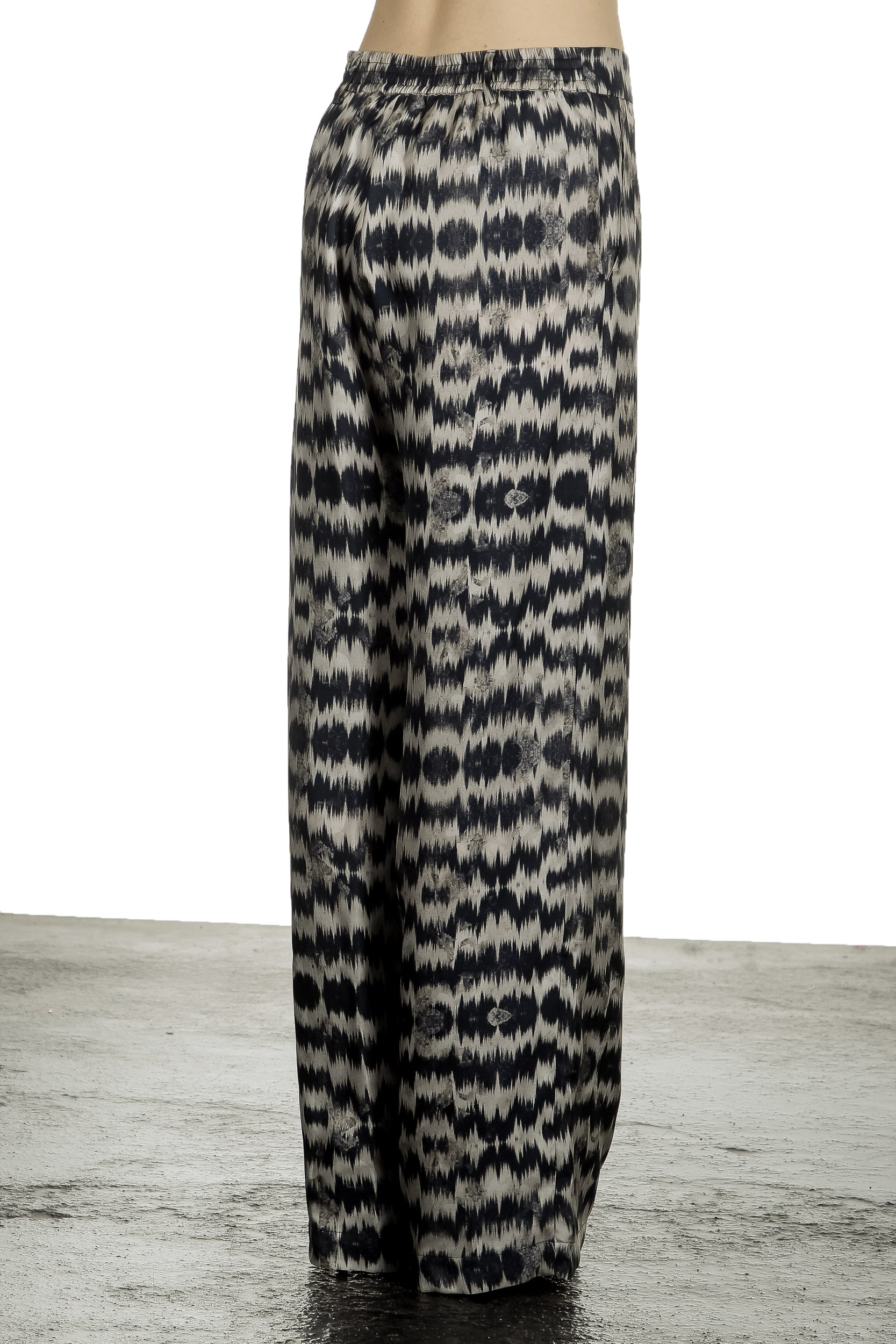 813 Ottotredici Damen Hosenrock mit Print aus Seide mehrfarbig