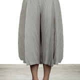 Pleats Please Issey Miyake Damen  Plissee Weite 7/8 Taillenhose grau