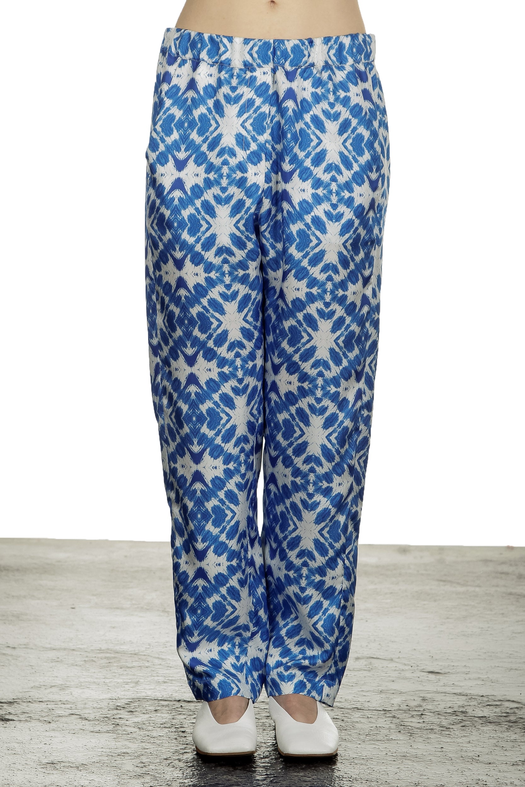813 Ottotredici Damen Hosenrock mit Print aus Seide mehrfarbig