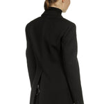 Paco Rabanne Damen Oversized Blazer mit Verzierter Brosche schwarz