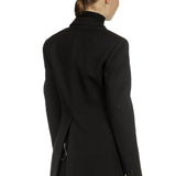 Paco Rabanne Damen Oversized Blazer mit Verzierter Brosche schwarz