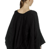 Rundholz Damen Cropped Strickpullover in Ballonform schwarz