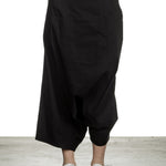 Rundholz Damen Sarouel Hose mit hohem Bund schwarz