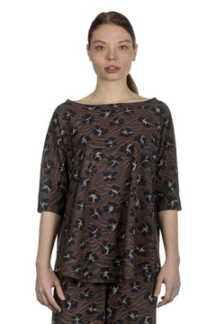 Schella Kann 2 Damen Langarmshirt mit Print mehrfarbig
