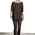 Schella Kann 2 Damen Hose mit Print mehrfarbig
