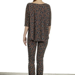 Schella Kann 2 Damen Hose mit Print mehrfarbig