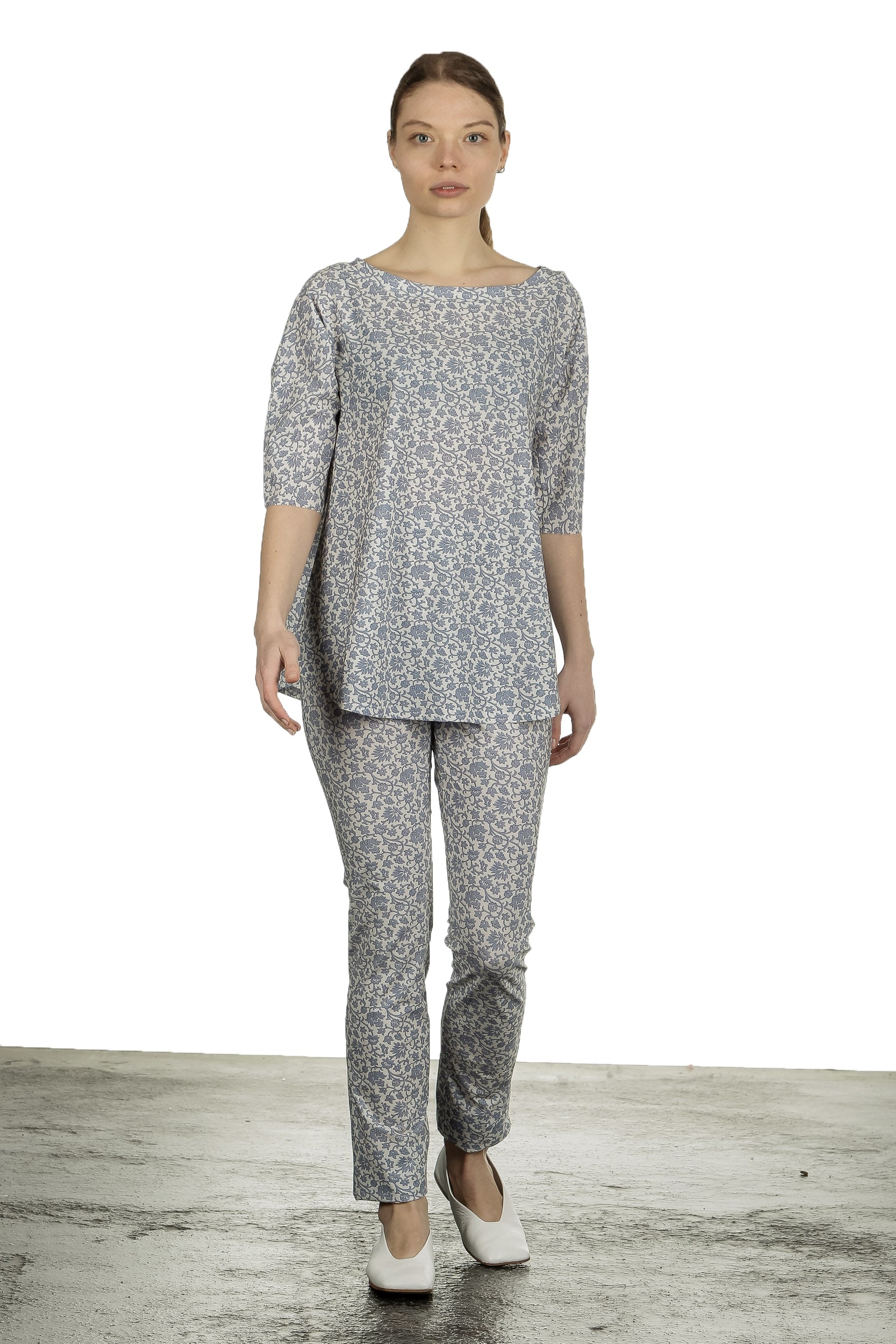 Schella Kann 2 Damen Langarmshirt mit Print mehrfarbig