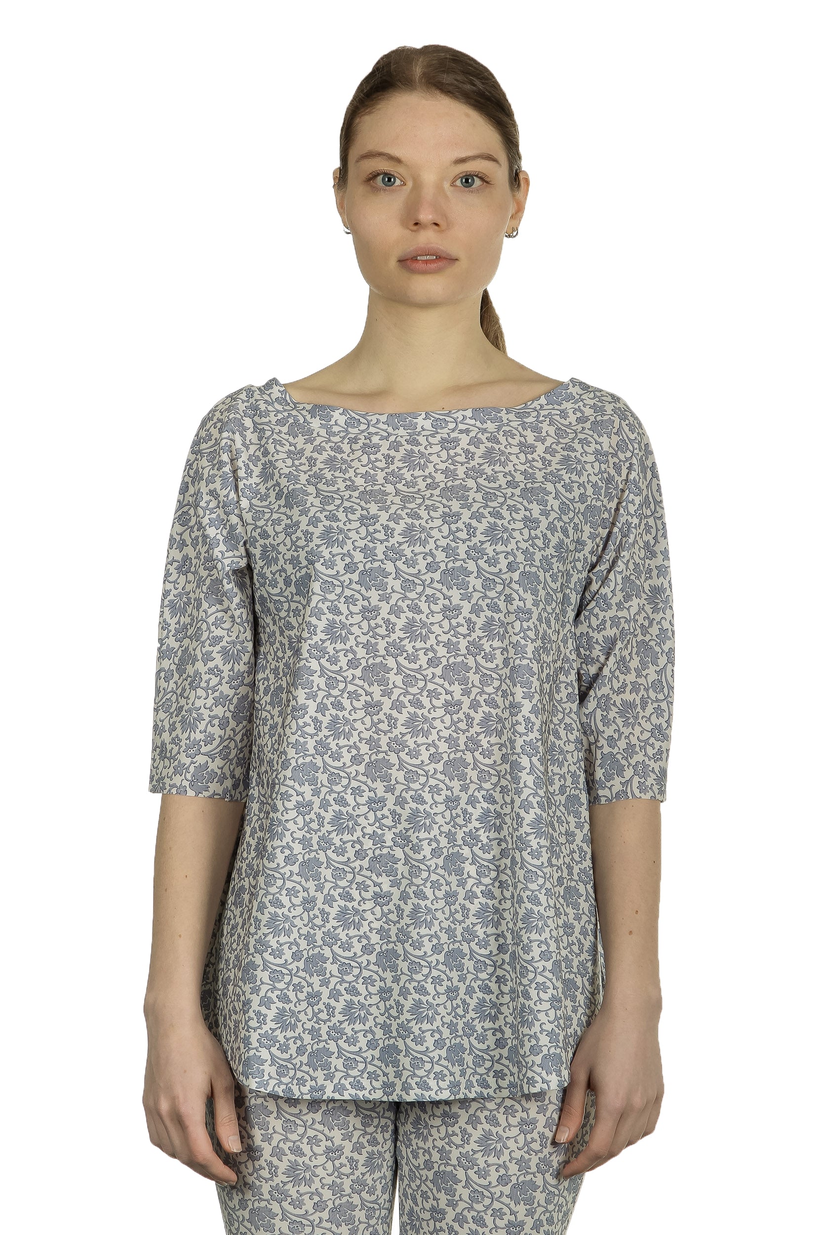Schella Kann 2 Damen Langarmshirt mit Print mehrfarbig