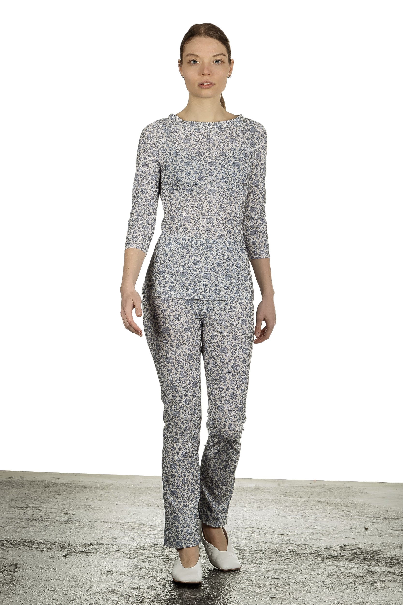 Schella Kann 2 Damen Langarmshirt mit Print mehrfarbig