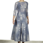 Schella Kann 2 Damen Culotte Hose in Jeans-Print mehrfarbig