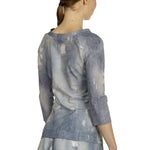 Schella Kann 2 Damen Langarmshirt mit Jeans-Print mehrfarbig