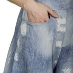 Schella Kann 2 Damen Culotte Hose in Jeans-Print mehrfarbig