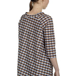 Schella Kann 2 Damen Asymmetrisches Langarmshirt mit Print mehrfarbig