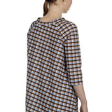 Schella Kann 2 Damen Asymmetrisches Langarmshirt mit Print mehrfarbig