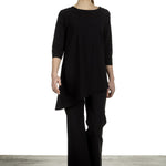 Schella Kann 2 Damen Hose mit weitem Schlag schwarz