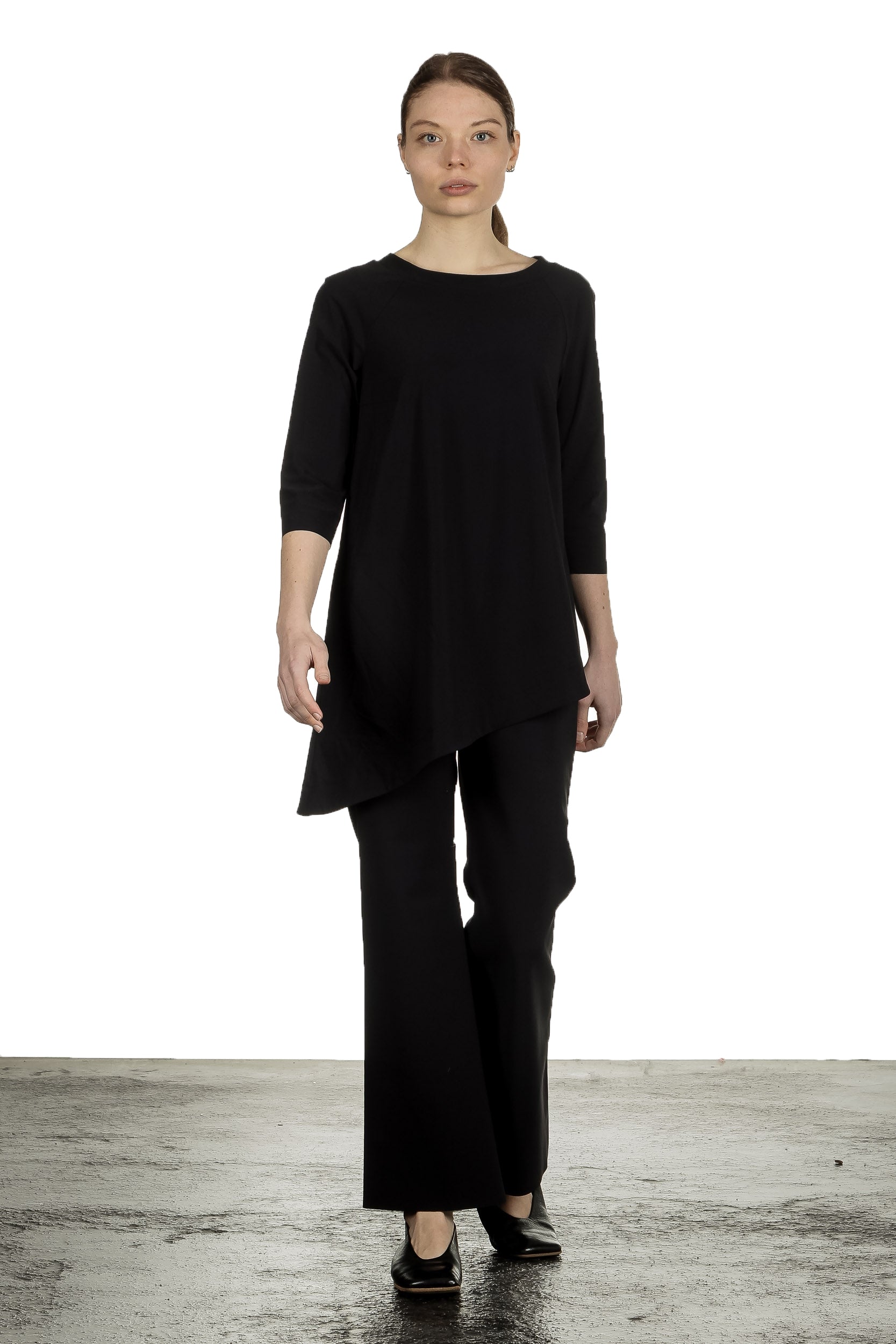 Schella Kann 2 Damen Hose mit weitem Schlag schwarz