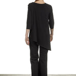 Schella Kann 2 Damen Hose mit weitem Schlag schwarz
