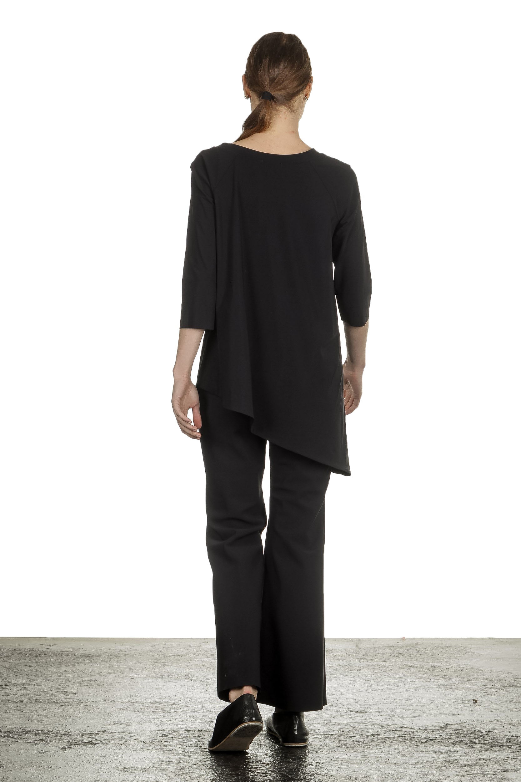 Schella Kann 2 Damen Hose mit weitem Schlag schwarz