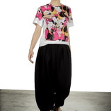 Comme Des Garçons Damen T-Shirt mit Mickey-Maus-Print mehrfarbig