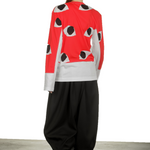 Comme Des Garçons Damen Langarmshirt mit Eye-Print mehrfarbig
