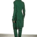 Rundholz Dip Damen Sarouel Hose grün