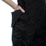 Rundholz Damen Kleid in Midi-Länge schwarz