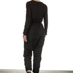 Rundholz Dip Damen 7/8 Sarouelhose mit hohem Bund schwarz