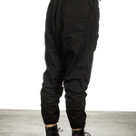 Rundholz Dip Damen 7/8 Sarouelhose mit hohem Bund schwarz