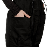 Rundholz Dip Damen 7/8 Sarouelhose mit hohem Bund schwarz