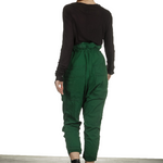 Rundholz Dip Damen 7/8 Sarouelhose mit hohem Bund grün