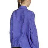 Apuntob Damen Hemdbluse in A-Linie blau