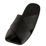 Marsèll Damen Leder Slipper mit Riemen schwarz