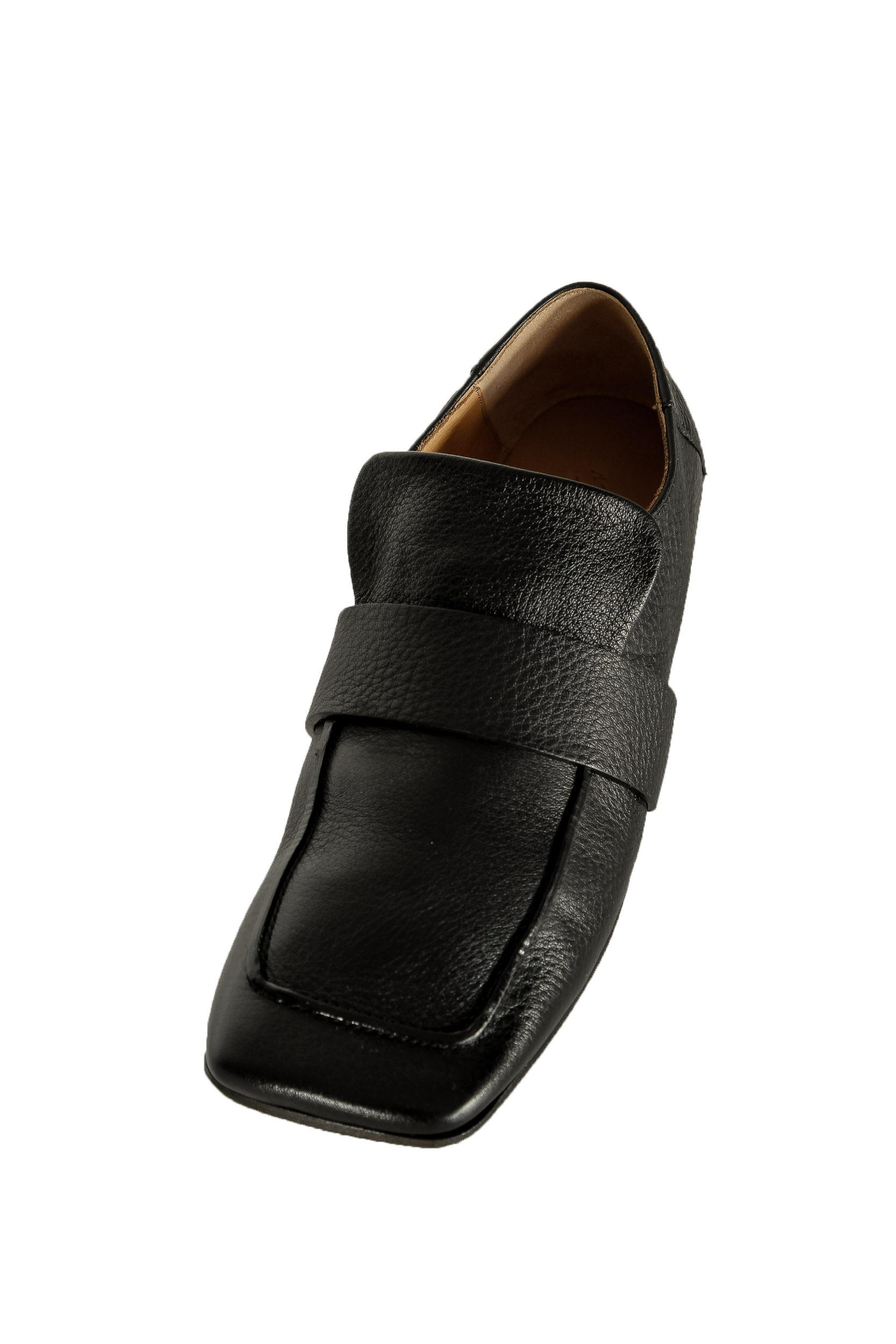 Marsèll Damen Loafer mit eckiger Kappe schwarz