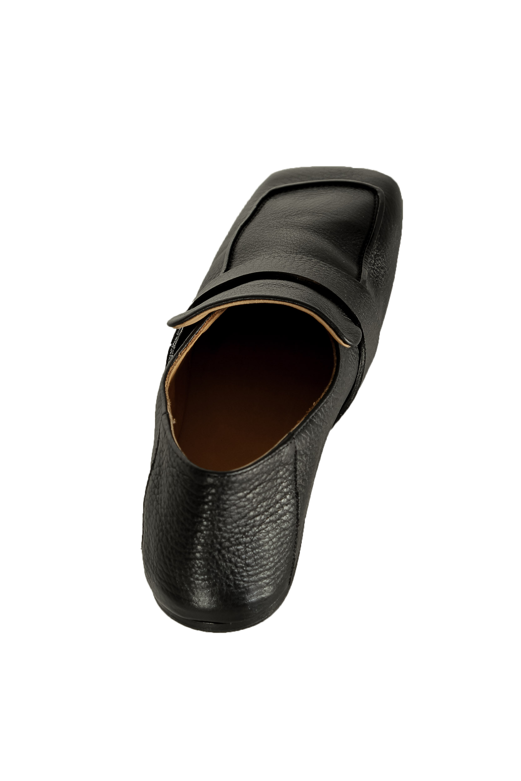 Marsèll Damen Loafer mit eckiger Kappe schwarz