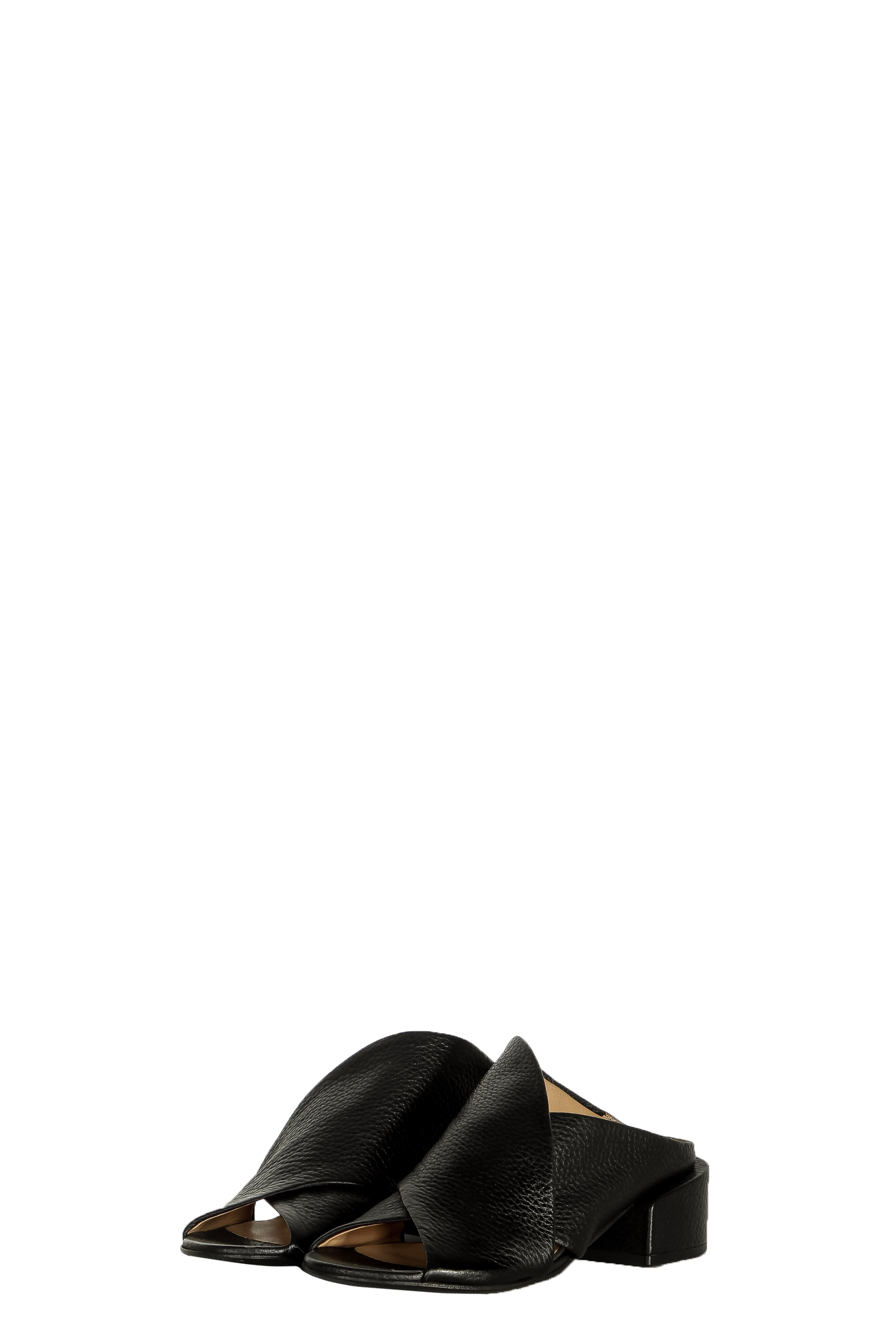 Marsèll Damen Flache Mules mit Riemen schwarz