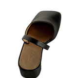 Marsèll Damen Slingback-Sandalen aus Leder schwarz