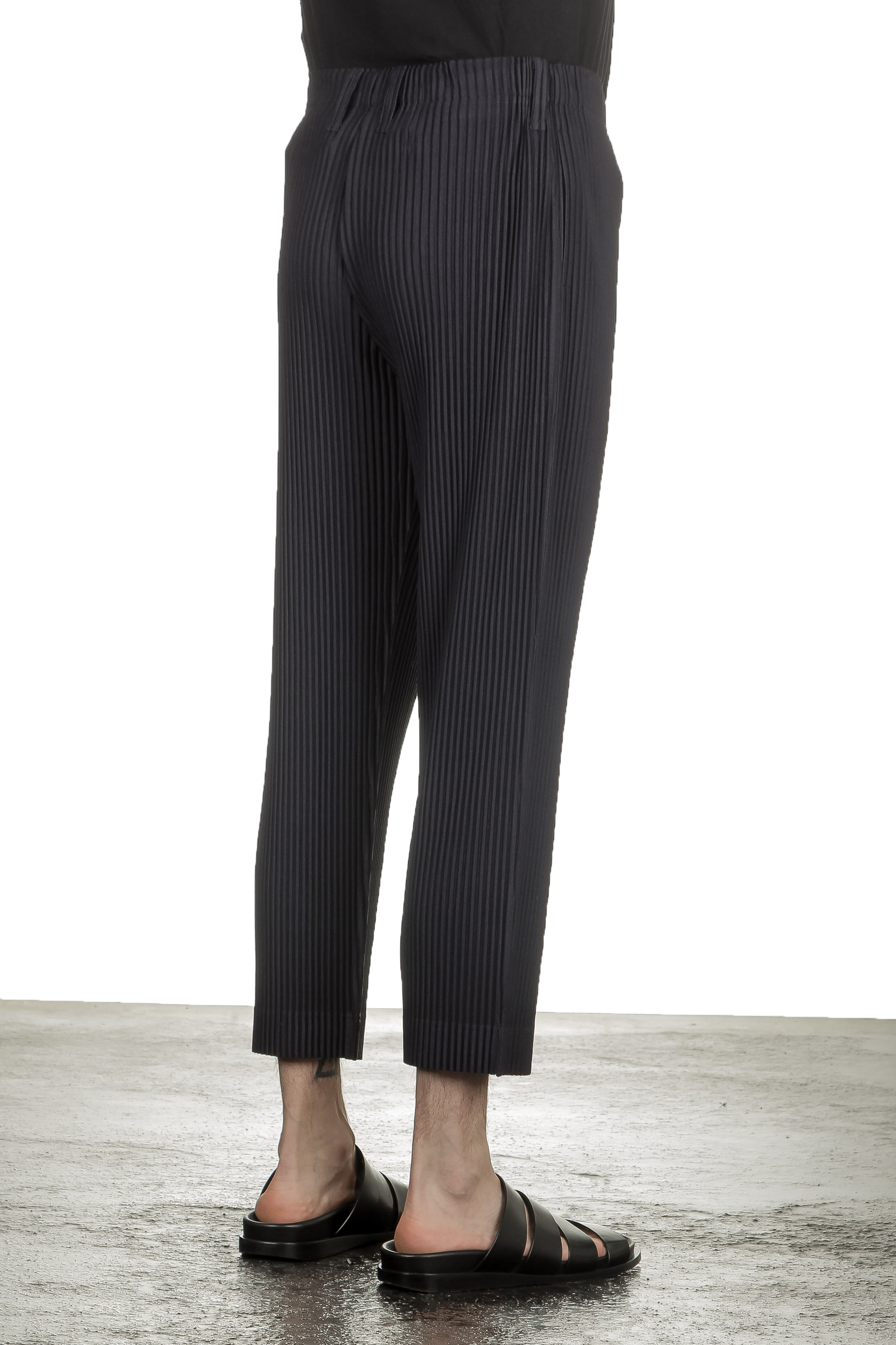 Homme Plissé Issey Miyake Herren Hose dunkelblau