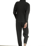 Homme Plissé Issey Miyake Herren Hose schwarz