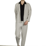 Homme Plissé Issey Miyake Herren Poloshirt schwarz
