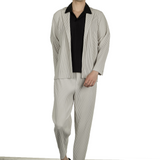 Homme Plissé Issey Miyake Herren Poloshirt schwarz