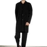Homme Plissé Issey Miyake Herren Mantel schwarz