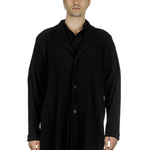 Homme Plissé Issey Miyake Herren Mantel schwarz