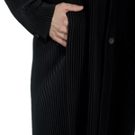 Homme Plissé Issey Miyake Herren Mantel schwarz