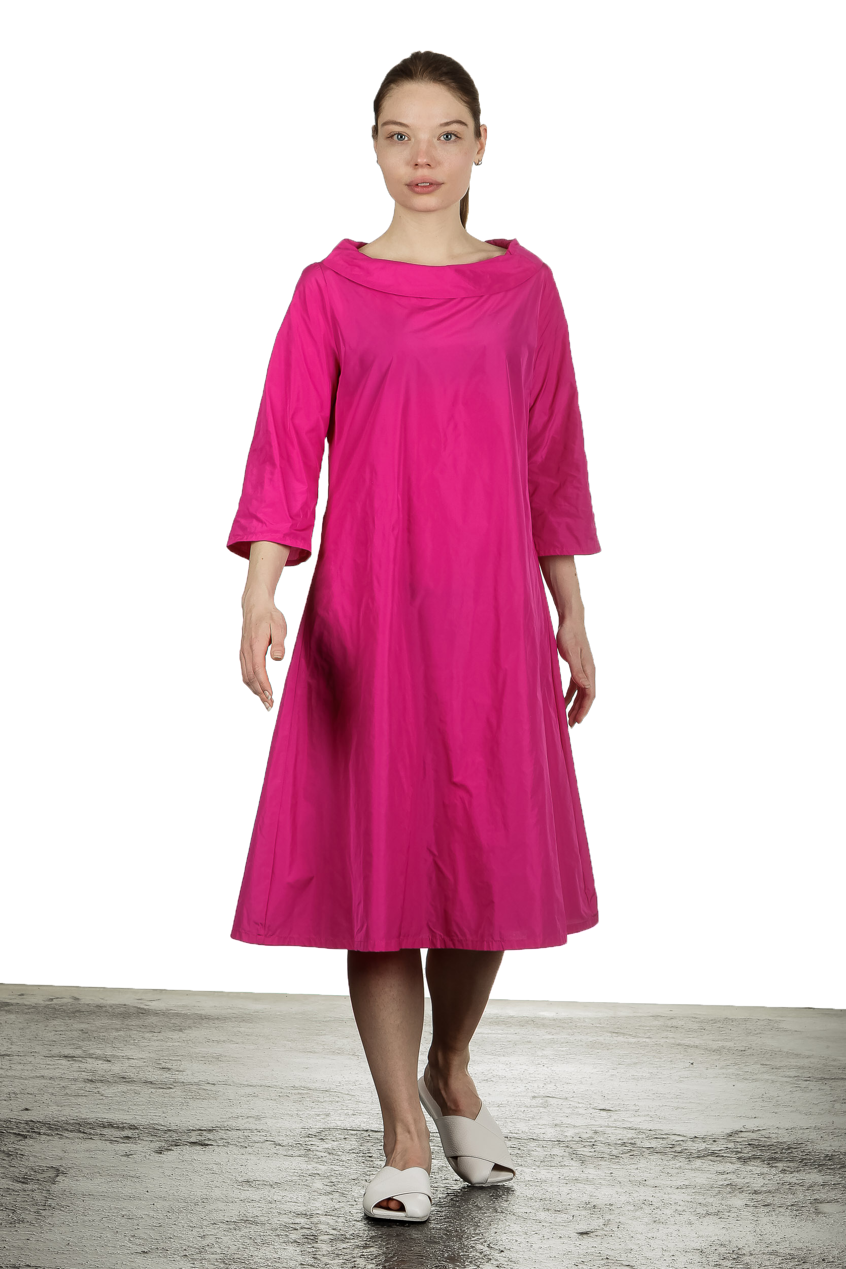 Katharina Hovman Damen Kleid in A-Linie pink