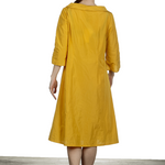 Katharina Hovman Damen Kleid in A-Linie gelb